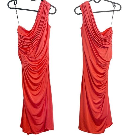 Tadashi Shoji Ruched Side Knot Cocktail Dress S - Picture 6 of 9